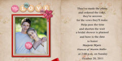 Bridal Shower Invitation Card Small